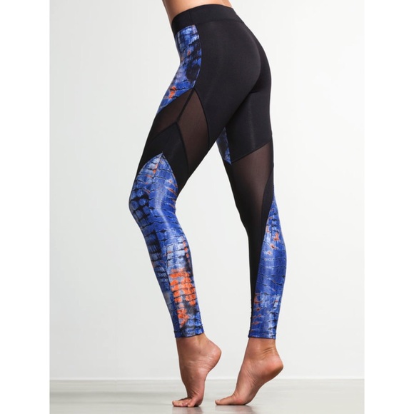 KORAL Frame Legging Snake Mesh in Blue Size XS - Picture 2 of 10